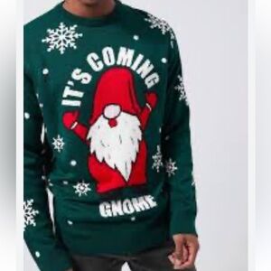 "It's Coming Gnome" Christmas sweater new 🆕